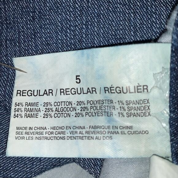 lei Ashley Low Rise Montana Shorts Size 5 Patriotic Stars and Stripes gr… - Picture 12 of 12